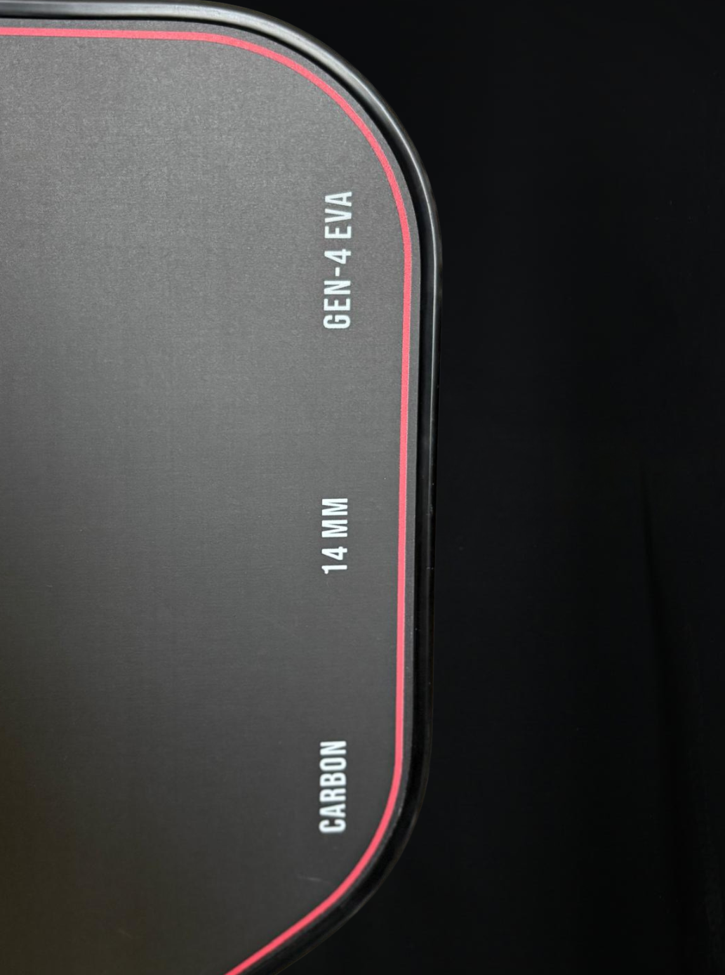 Black carbon fiber product with 'GEN-4 EVA' and '14 MM' text on a black background